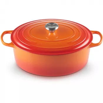 Le Creuset Signature Cepešpanna ovāla 33cm krāsns sarkana (21178330902430)
