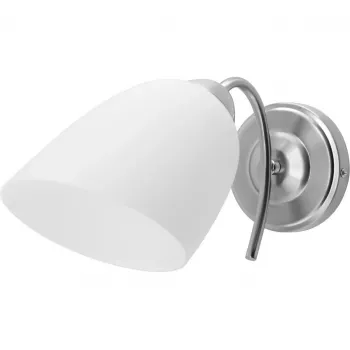 Sienas lampa ActiveJet NIKITA niķelis E27 vienas gaismas, apaļš metāla abažūrs, IP20, 220–240V, max 60W