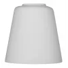Lampas kupols ActiveJet EMILY stikls, balts — diametrs 12 cm, kakls 40 mm, augstums 120 mm