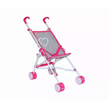 Bērnu ratiņi lellēm Milly Mally Julia Prestige Pink, modelis 2722
