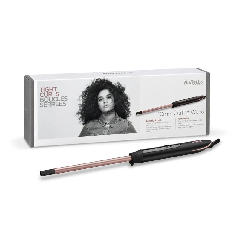 BaByliss C449E Tight Curls lokšķēres Warm Black, Copper 2.5 m