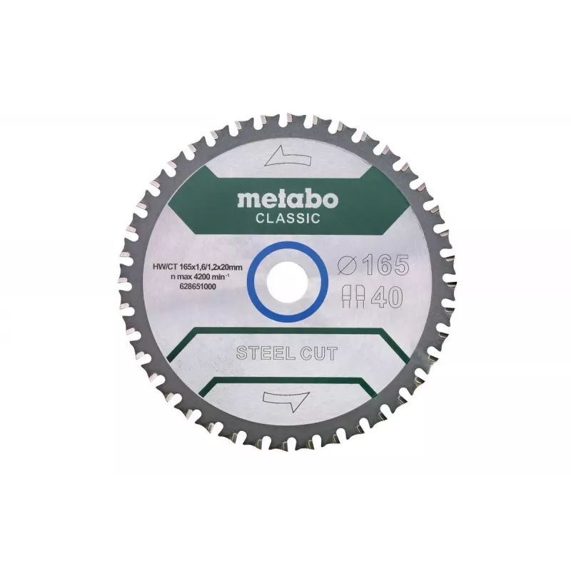 Metāla zāģa disks Metabo 628651000 16,5 cm