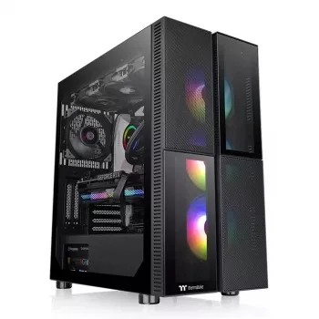 Korpuss Thermaltake Versa T26 TG ARGB Midi Tower Melns