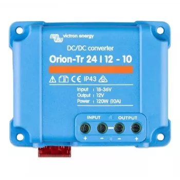 DC-DC pārveidotājs Victron Energy Orion-Tr 24/12-10 120W neizolēts, 24V uz 12V, 10A