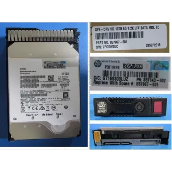 HPE cietais disks - 10 TB - 3.5 LFF (8.9 cm LFF) - SATA 6Gb/s - 7200 apgr./min