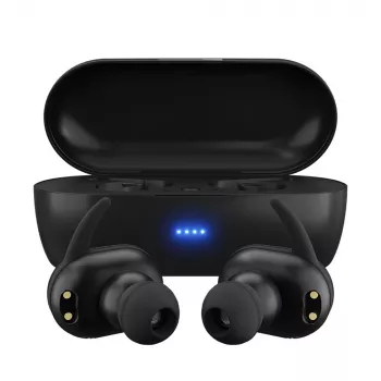 MAXELL MINI DUO Bezvadu austiņas ar uzlādes futrāli Melnas