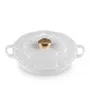 Le Creuset gourmet profesionālais pods puķu formā 26 cm balts