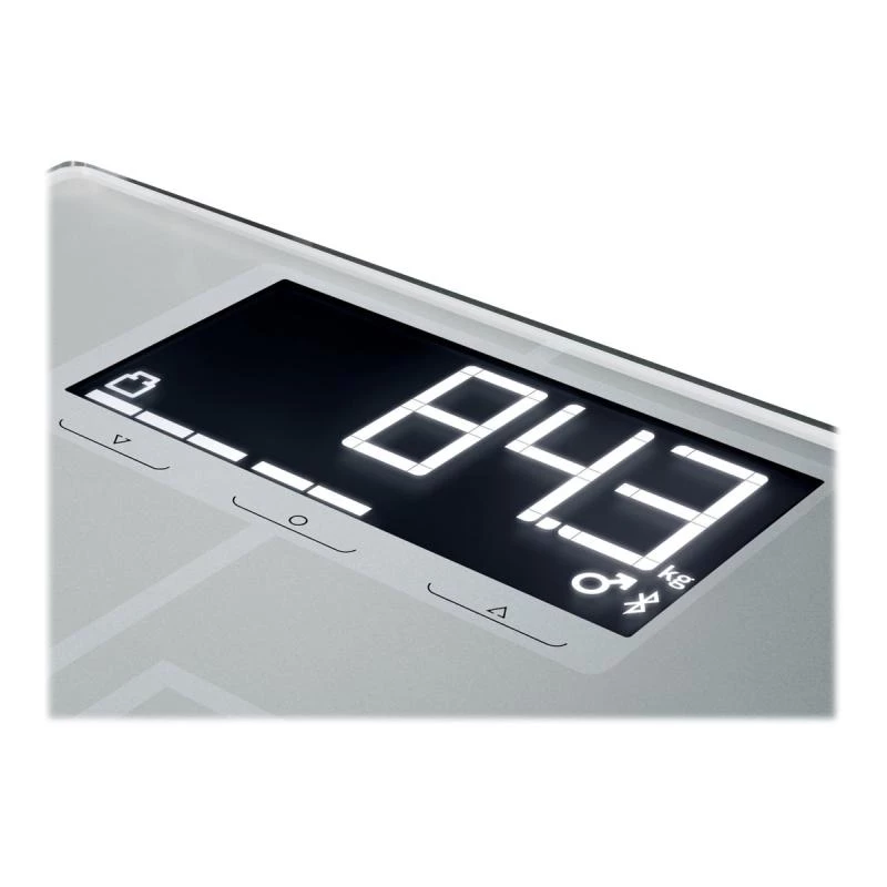 Soehnle Shape Sense Connect 200 Taisnstūra Sudraba Elektroniskie Personas Svari