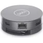 Dell DA305 USB-C 6-in-1 daudzportu adapteris — vadu, USB 3.2 Gen 2, Gigabit Ethernet, 4K HDMI, sudraba krāsa