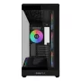 Mini Tornis PC Korpuss Lian Li Vector V100R MINI — Mini-ITX/Micro-ATX, rūdīts stikls, 3x120mm sānu + 1x120mm aizmugures ventilatori, 2x 2.5 collu + 1x 3.5 collu nodalījumi, melns