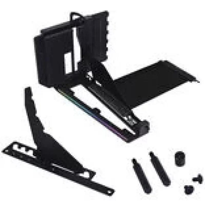 Vertikālais GPU stiprinājuma komplekts Lian Li VG4-5-V4 ar PCIe 5.0 pacēlājkabeli, melns