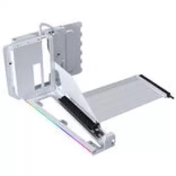 Vertikālās GPU montāžas komplekts Lian Li G89.VG4-5-V4W.00 ar PCIe 5.0 pacēlājkabeli, balts
