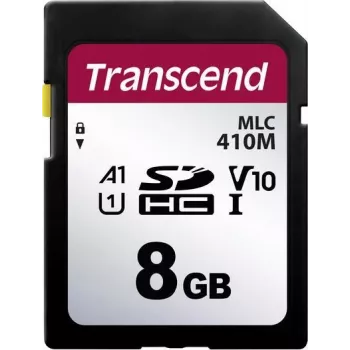 Transcend 410M microSDHC atmiņas karte 8 GB A1/V10/U1/Class10 (TS8GSDC410M)