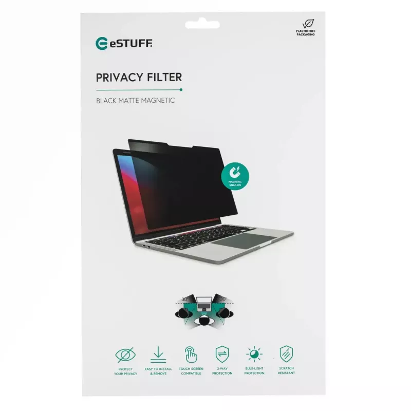 Privātuma filtrs eSTUFF GLBM15326229 displejam (pretatspīduma, privātuma aizsardzība)