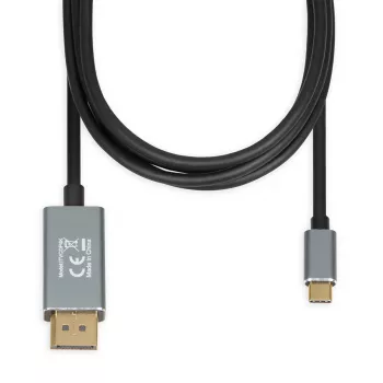 Video kabeļa adapteris IBOX ITVCDP4K USB Type-C uz DisplayPort 1.8 m Melns