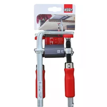 Skava Bessey GTR12 — atvērums 12 cm, nerūsējošais tērauds, sarkana, spiedes spēks 244.73 kg