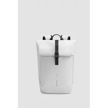 Mugursoma klēpjdatoram XDDESIGN Urban Flap-Top P706.2613 — balta, ar atloku un pretaizdzīšanas risinājumiem