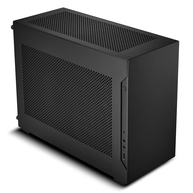Lian Li A4-H2O X4 Mini-ITX korpuss ar PCIE 4.0 pacēlājkabeli - melns (A4-H2O X4)