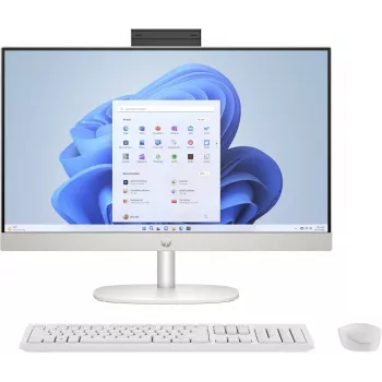 HP 24-cr0312nw AMD Ryzen™ 5 7520U 60,5 cm (23.8 inch) 1920 x 1080 pikseļu All-in-One dators 16 GB LPDDR5-SDRAM 512 GB SSD Windows 11 Home Wi-Fi 6 (802.11ax) Balts