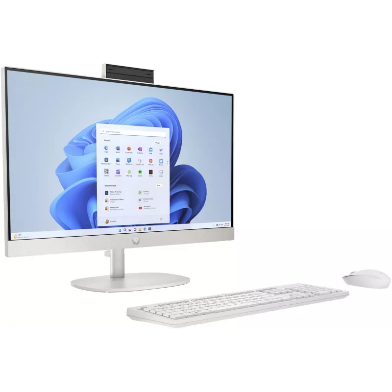 HP 24-cr0312nw AMD Ryzen™ 5 7520U 60,5 cm (23.8 inch) 1920 x 1080 pikseļu All-in-One dators 16 GB LPDDR5-SDRAM 512 GB SSD Windows 11 Home Wi-Fi 6 (802.11ax) Balts