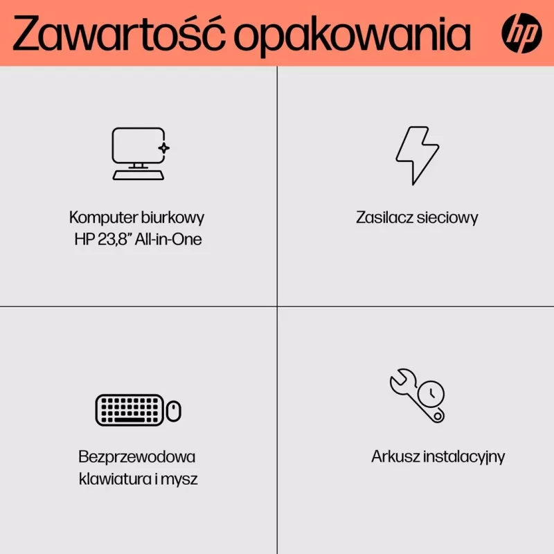 HP 24-cr0312nw AMD Ryzen™ 5 7520U 60,5 cm (23.8 inch) 1920 x 1080 pikseļu All-in-One dators 16 GB LPDDR5-SDRAM 512 GB SSD Windows 11 Home Wi-Fi 6 (802.11ax) Balts