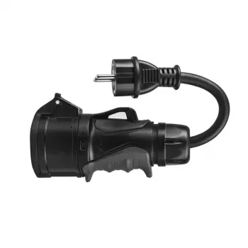 Green Cell EVAK01 adapteris, CEE 16 A 400 V 5P uz Schuko 230 V, sarkans