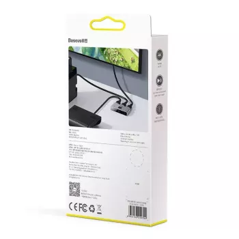 HDMI sadalītājs Baseus Matrix 4K HD Splitter Pelēks