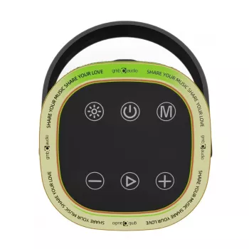 Portatīvais skaļrunis GEMBIRD SPK-BT-LED-06, Bluetooth, iebūvēts LED, uzlādējams akumulators