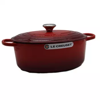 Le Creuset Signature Cepešpanna ovāla 31cm ķiršu sarkana (21178310602430)