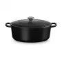 Le Creuset Signature Cepešpanna Melna Ovāla 33 cm