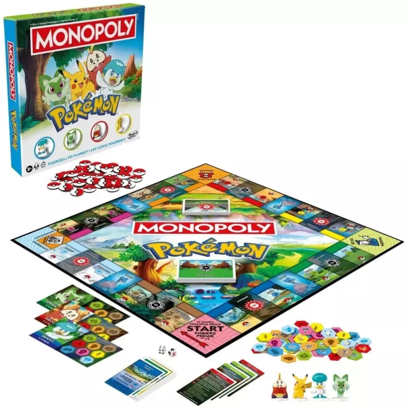 Galda spēle HASBRO Monopoly Pokémon (poļu izdevums) – ģimenes kolekcionāra tematisks komplekts