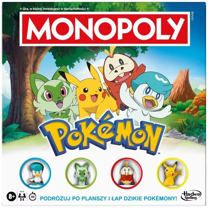 Galda spēle HASBRO Monopoly Pokémon (poļu izdevums) – ģimenes kolekcionāra tematisks komplekts