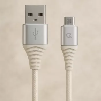 USB kabelis Cablexpert CC-USB2B-AMMBM-2M-BW2, 2 m, balts
