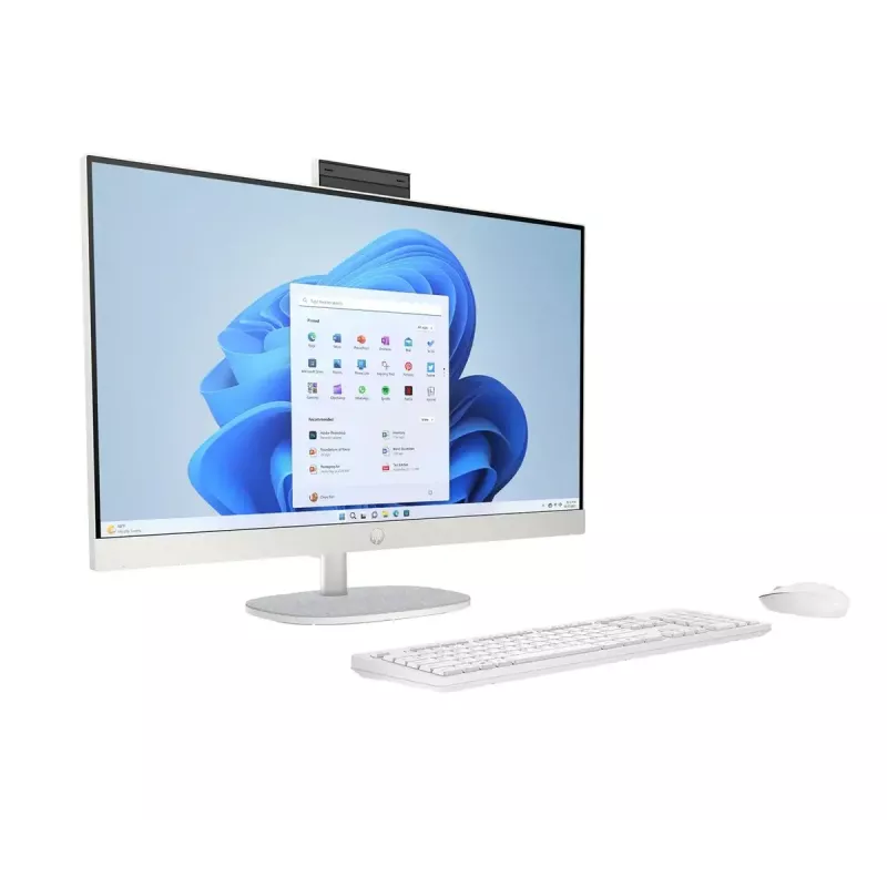 Viss-iekšā-Vienā PC HP 27-cr0222nw — AMD Ryzen 7 7730U, 16GB RAM, 512GB SSD, 27 inch FHD, Windows 11 Home, Wi‑Fi 6