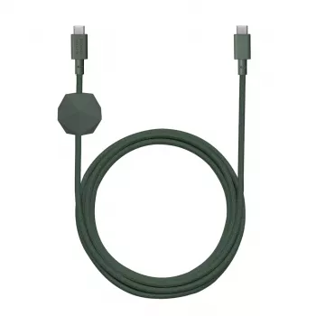 Native Union Anchor Cable 240W USB-C uz USB-C kabelis, 3 m, Slate Green
