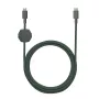 Native Union Anchor Cable 240W USB-C uz USB-C kabelis, 3 m, Slate Green