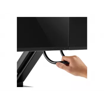 LOGILINK BP0102 Divu monitoru stiprinājums 17-27 collām, tērauds, vietu taupošs