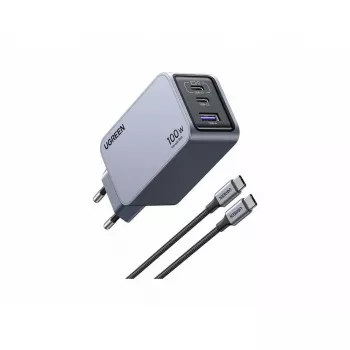 UGREEN Nexode Pro 3-Portu GaN ātrais lādētājs 2 USB Type-C