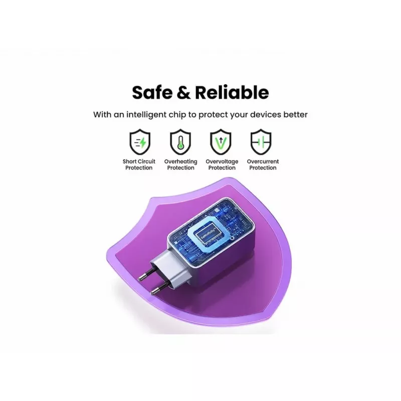 UGREEN Nexode Pro 3-Portu GaN ātrais lādētājs 2 USB Type-C