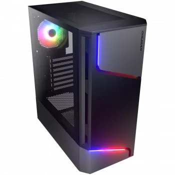 PC korpuss COUGAR Gaming MX360 RGB Midi Tower Melns