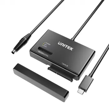 SSD korpuss UNITEK S1232A01-EU Melns M.2/2.5 collu/3.5 collu 10 Gbit/s