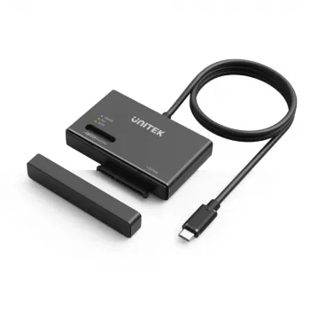 SSD korpuss UNITEK S1232A01-EU Melns M.2/2.5 collu/3.5 collu 10 Gbit/s