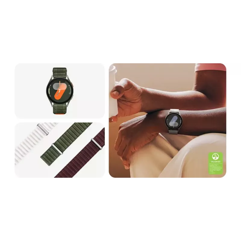 Samsung Galaxy Watch 7 auduma siksniņa S/M bordo