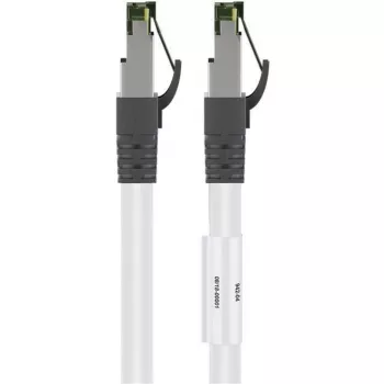Goobay CAT 8.1 Patch Kabelis, S/FTP (PiMF), Balts, 0,5 m - LSZH Halogēns Brīvs, Vara AWG 24 (55123)