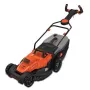 Black & Decker elektriskais zāles pļāvējs ar griešanas augstuma regulēšanu, augstumā regulējams rokturis ar salocīšanu
