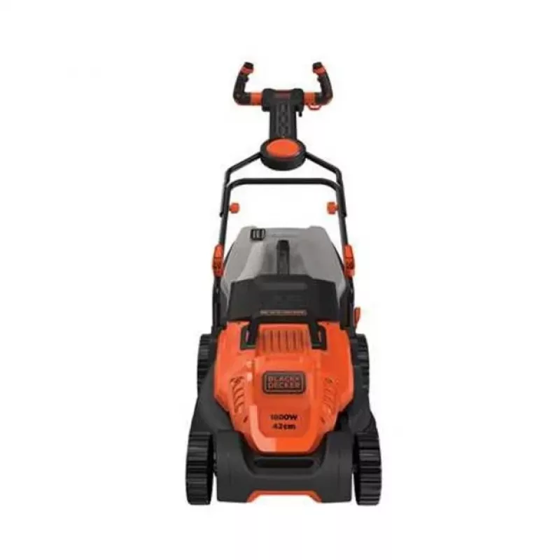 Black & Decker elektriskais zāles pļāvējs ar griešanas augstuma regulēšanu, augstumā regulējams rokturis ar salocīšanu