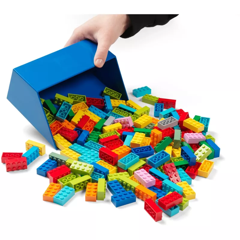 LEGO ķieģeļu lāpstiņu 2-gabalu komplekts, Uzglabāšanas kaste Sarkanā/Zilā