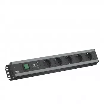 Bachmann 300.030 pagarinātājs 2 m 5 kontaktligzdas Nerūsējošais tērauds