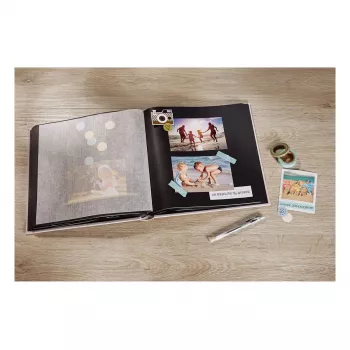 Fotoalbums Walther Design Fun Black 100 lapas L
