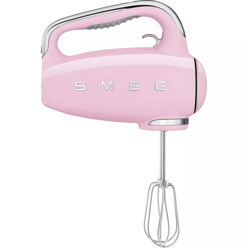 Smeg HMF01PKEU rokas mikseris 50. gadu retro dizainā, rozā